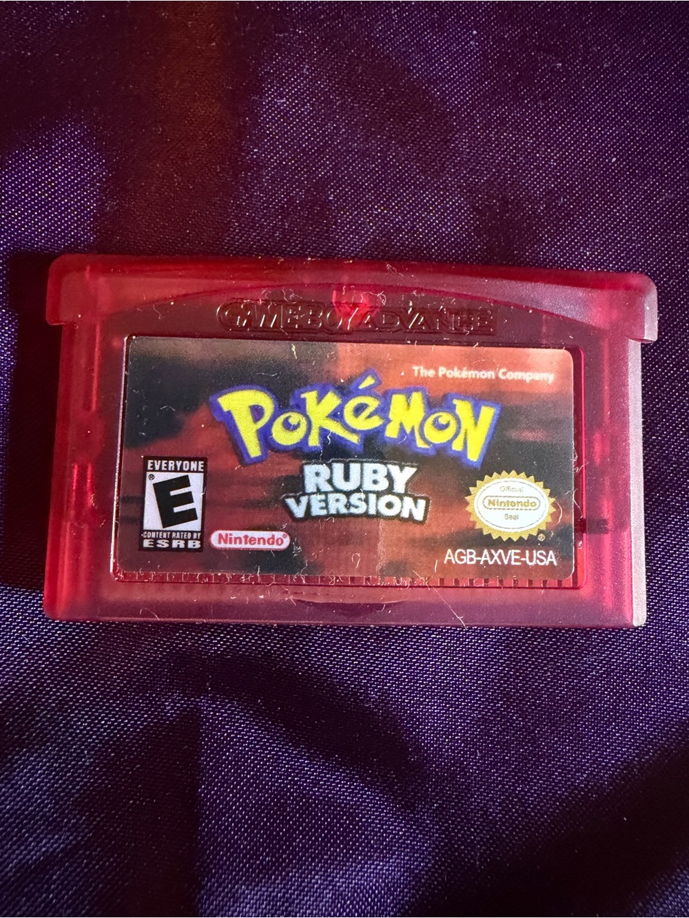 Nintendo Pokémon Ruby Version Game Boy Advance Cartridge - Ruby Red Version